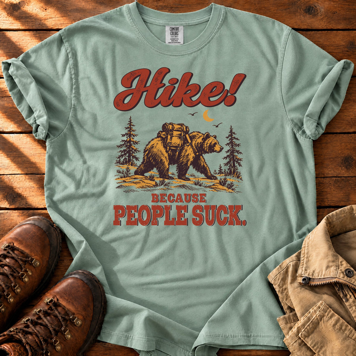 People Suck T-shirt — Bay / S
