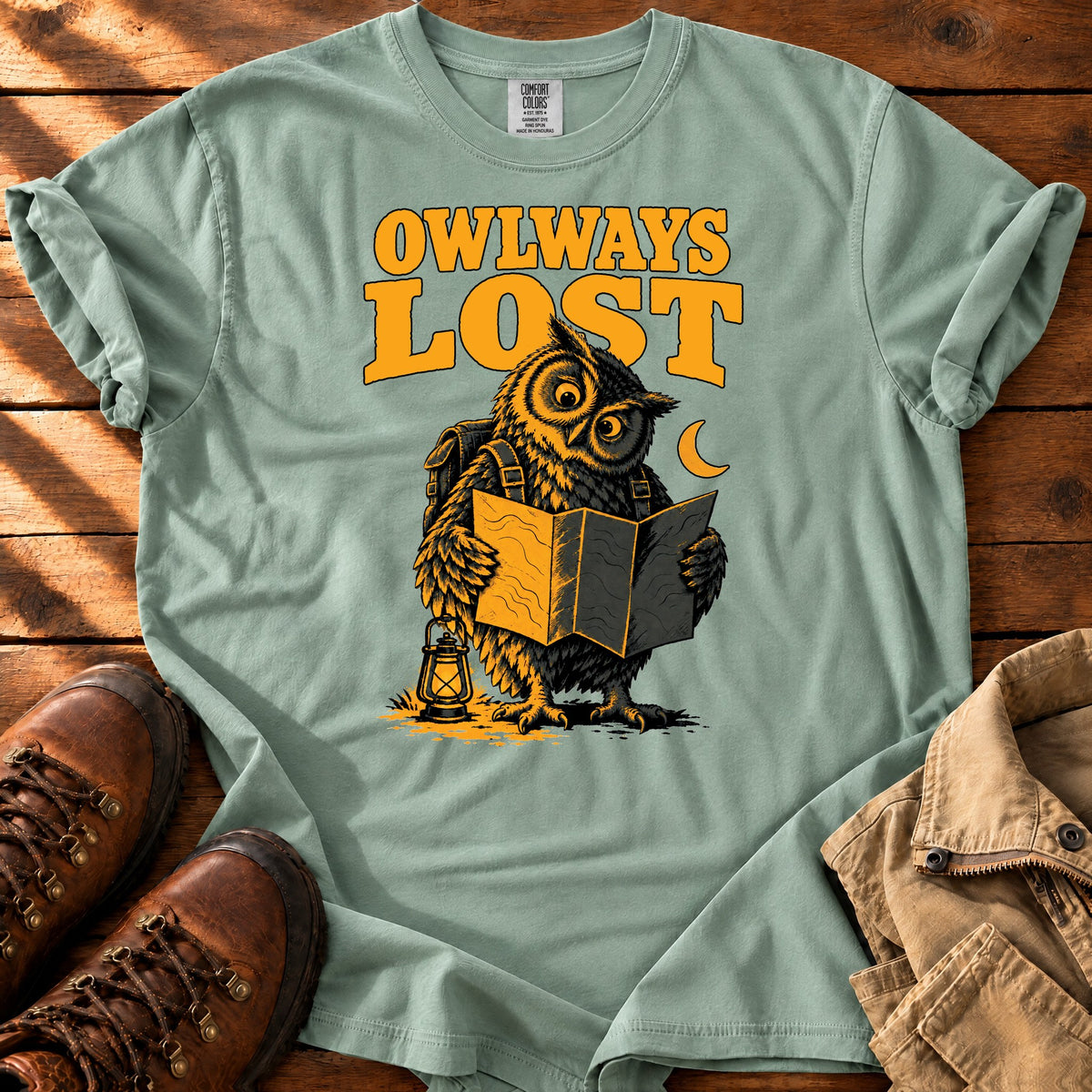 Owlways Lost T-shirt — Bay / S