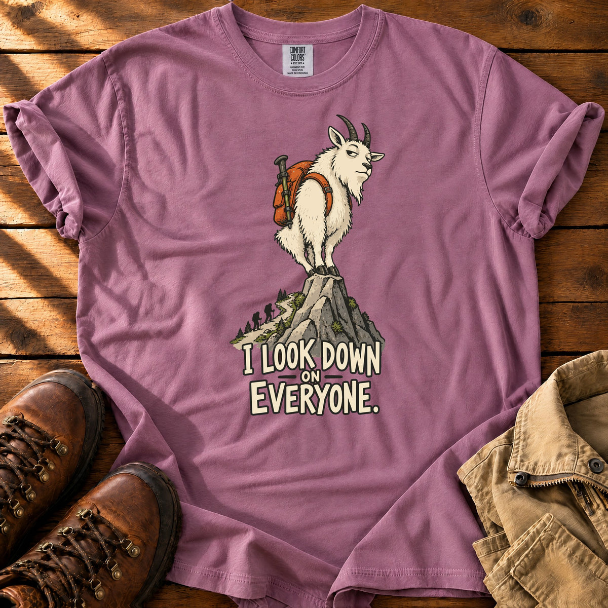High & Mighty T-shirt — Berry / S