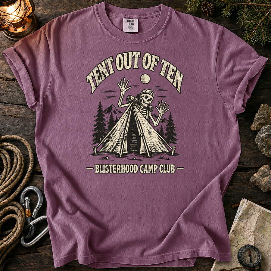 Tent Outta Ten T-Shirt — Berry / S