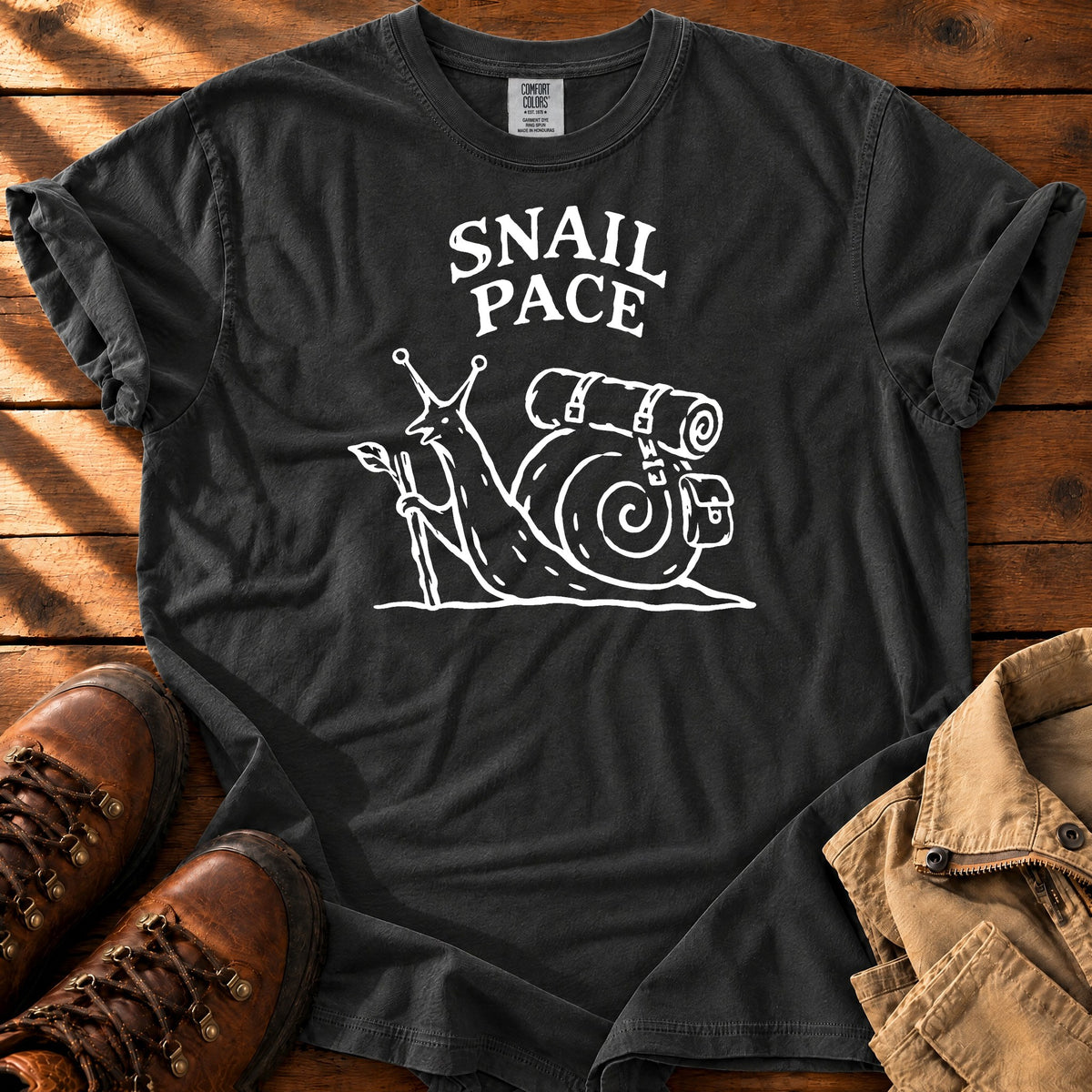 Snail Pace T-shirt — Black / S
