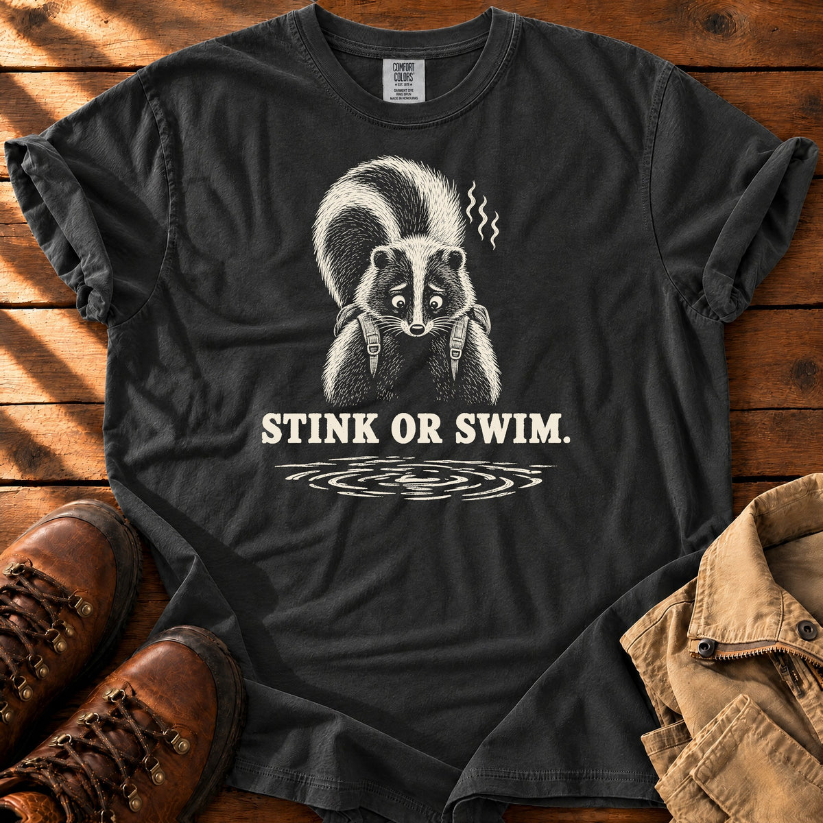 Stink Or Swim T-shirt — Black / S