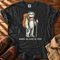 No Rush Sloth T-Shirt — Black / S