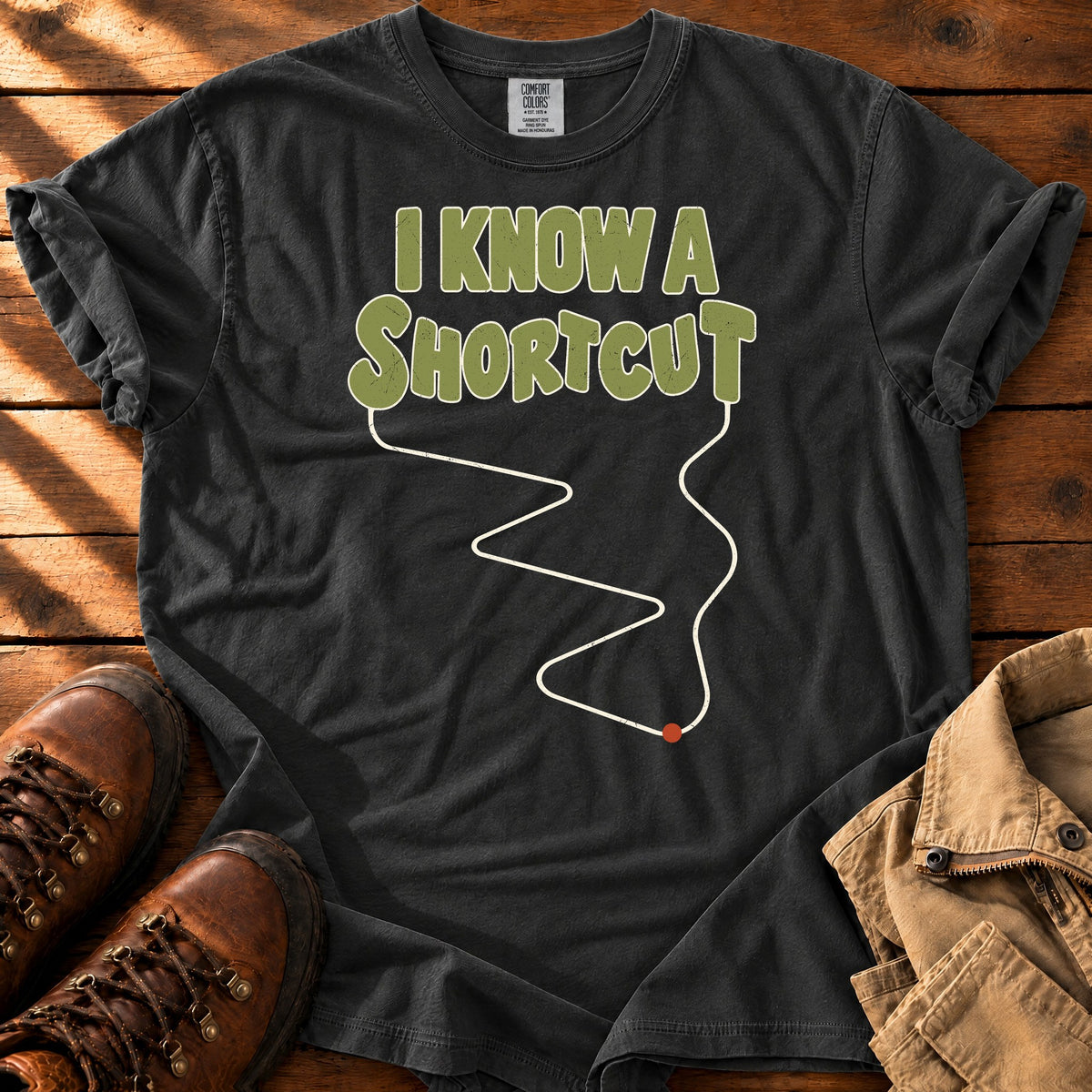 A Shortcut T-shirt — Black / S