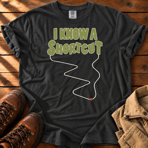 A Shortcut T-shirt — Black / S