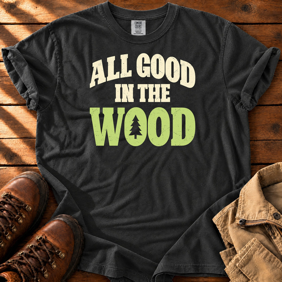 Woodland Mood T-Shirt — Black / S