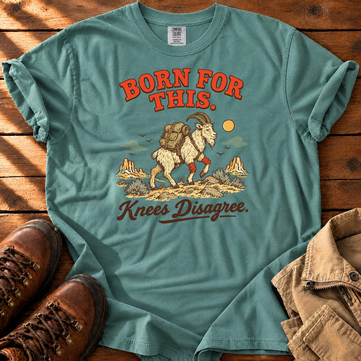 Knees Disagree T-Shirt — Blue Spruce / S