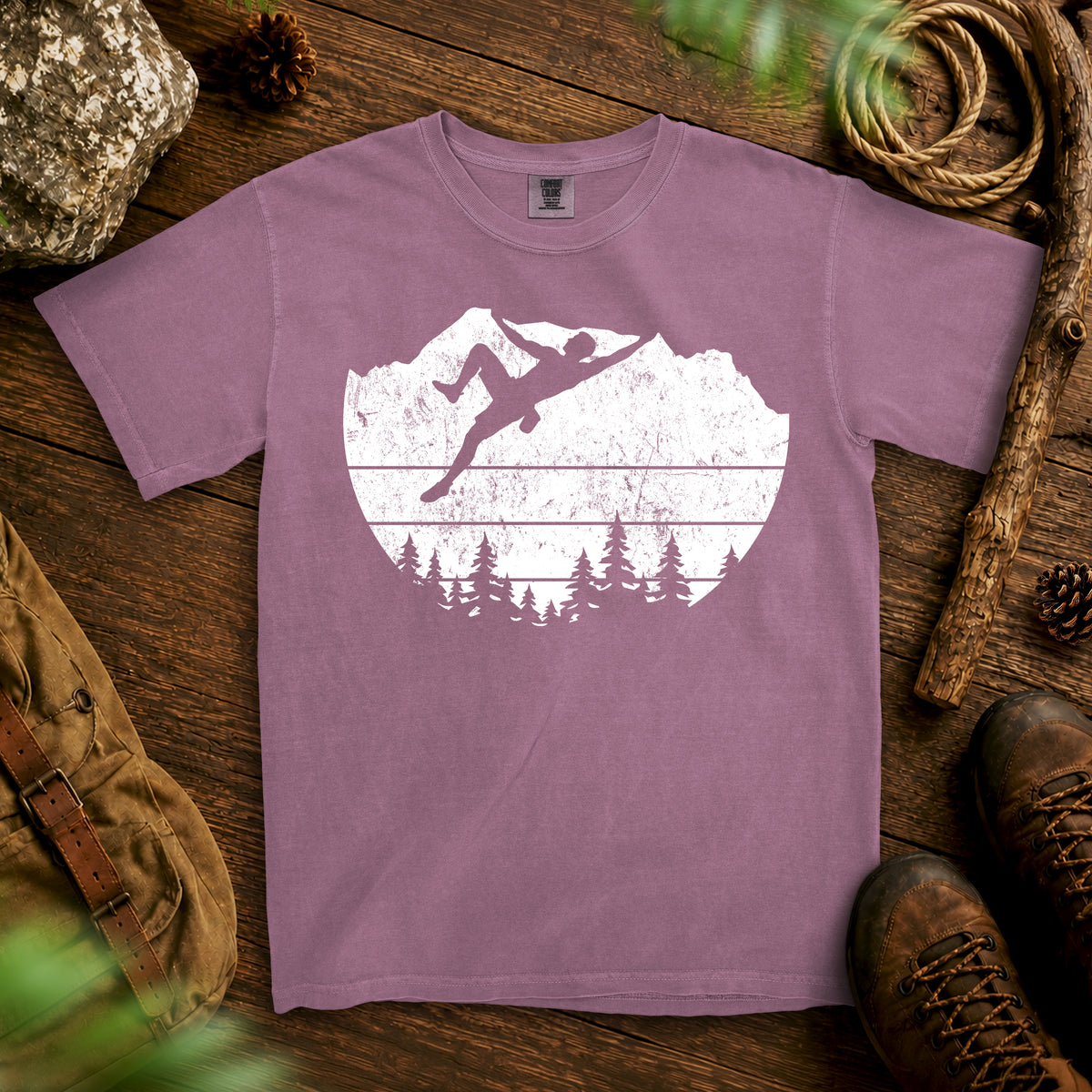 Keep Climbing T-shirt — Berry