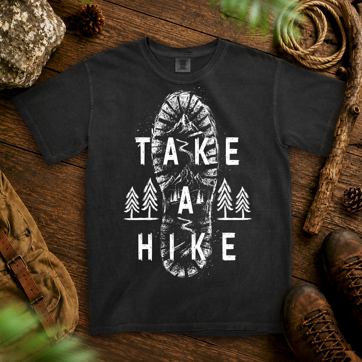 Take A Hike T-shirt — Black