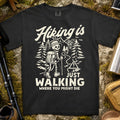 Hiking Skeleton Adventure T-Shirt — Black