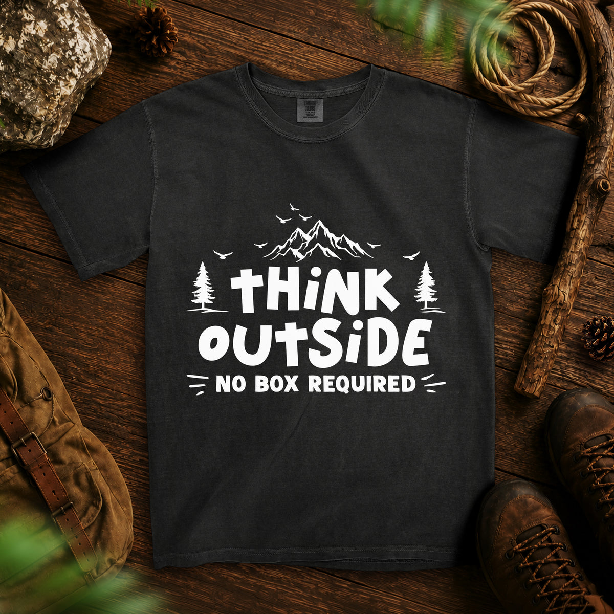Think Outside T-shirt — Black
