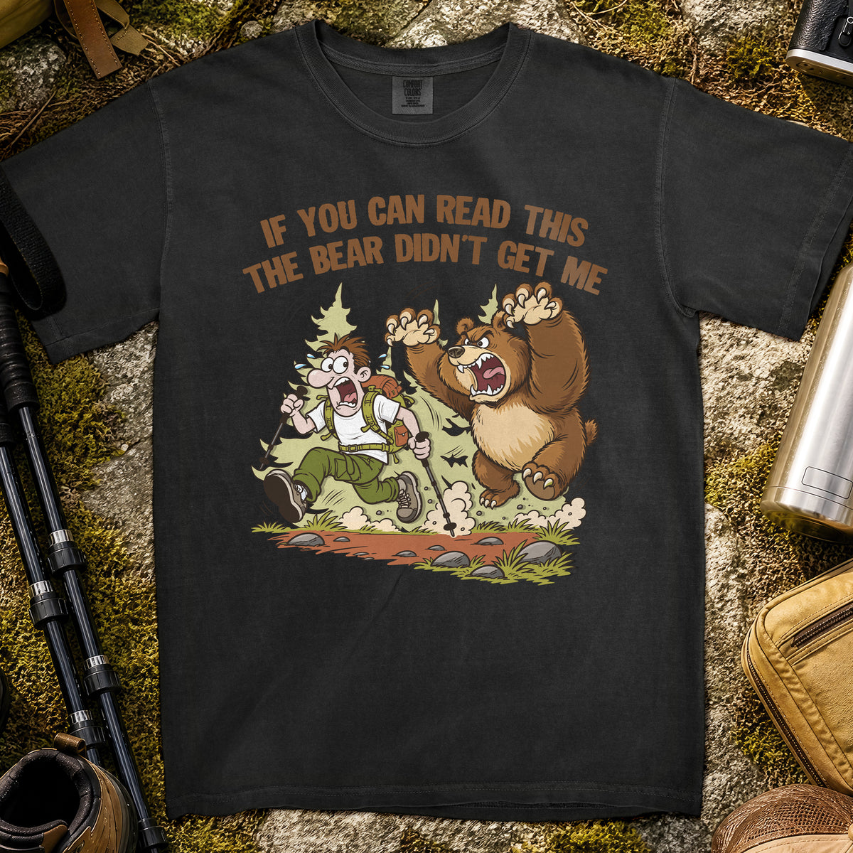 Bear Trail Panic T-Shirt — Black