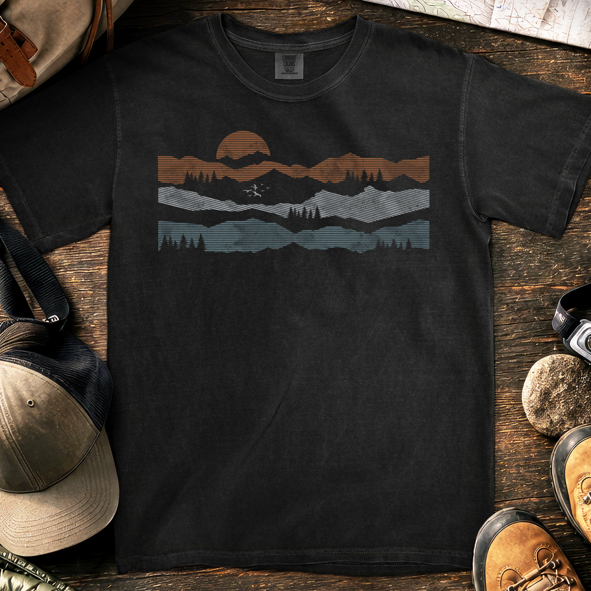 Mountain Fade T-Shirt — Black