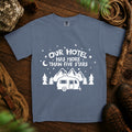 Five Star Camping T-Shirt — Blue Jean
