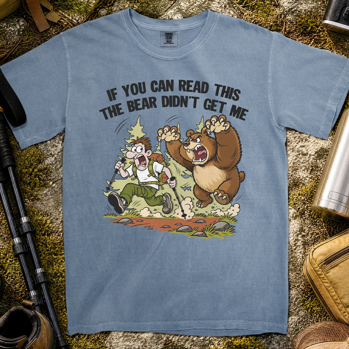 Bear Trail Panic T-Shirt — Blue Jean
