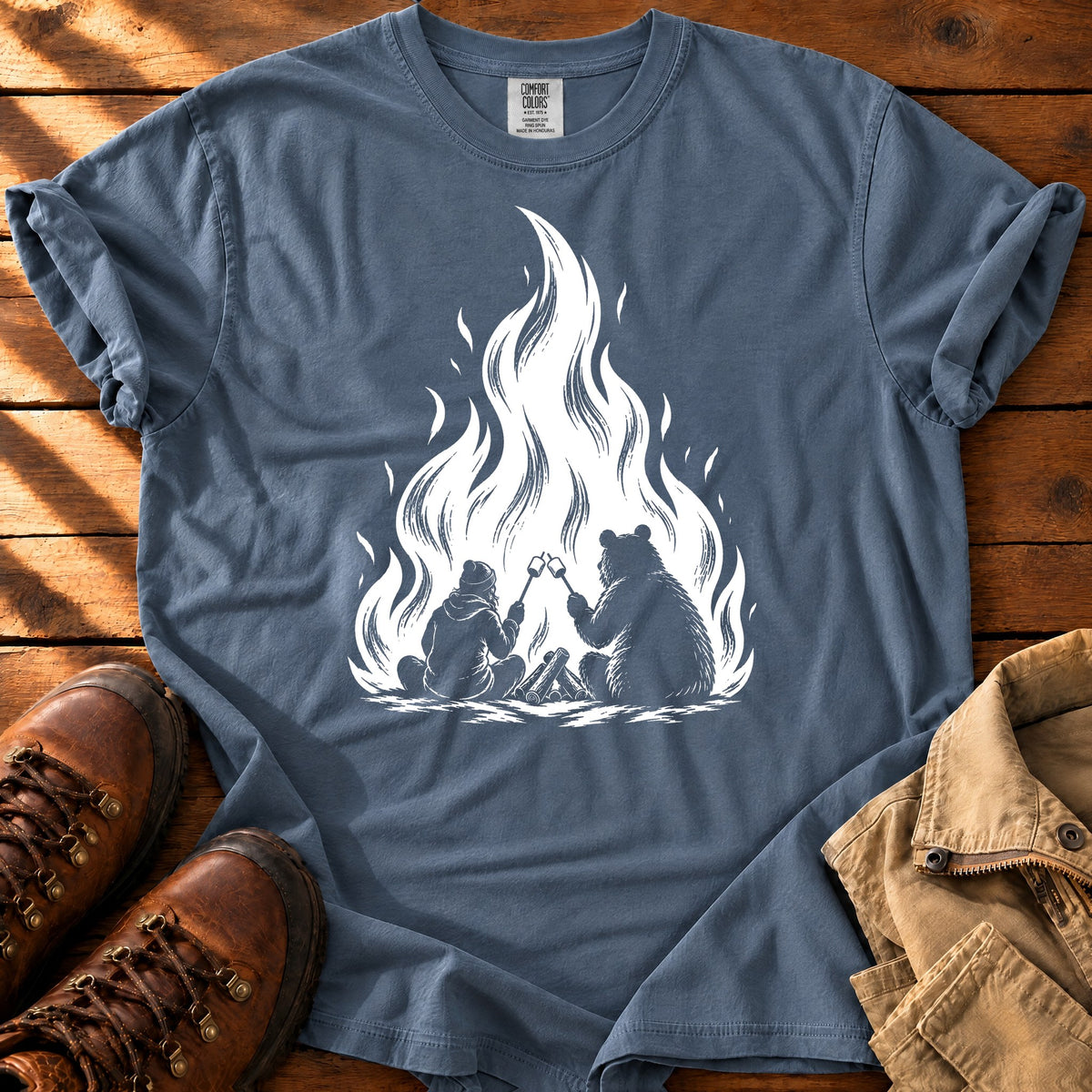Roast Buddies T-Shirt — Denim / S