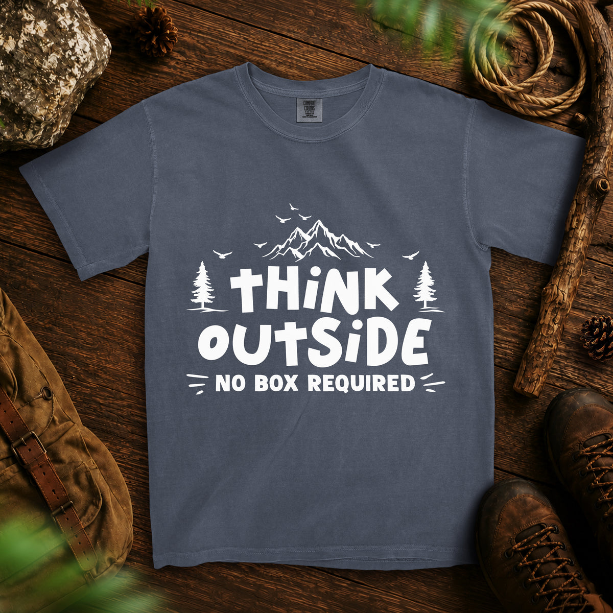 Think Outside T-shirt — Denim