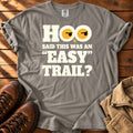 Hoo Said Easy T-shirt — Grey / S