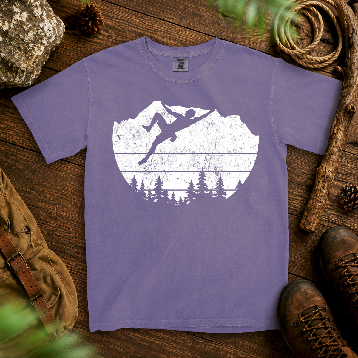 Keep Climbing T-shirt — Grape Juice