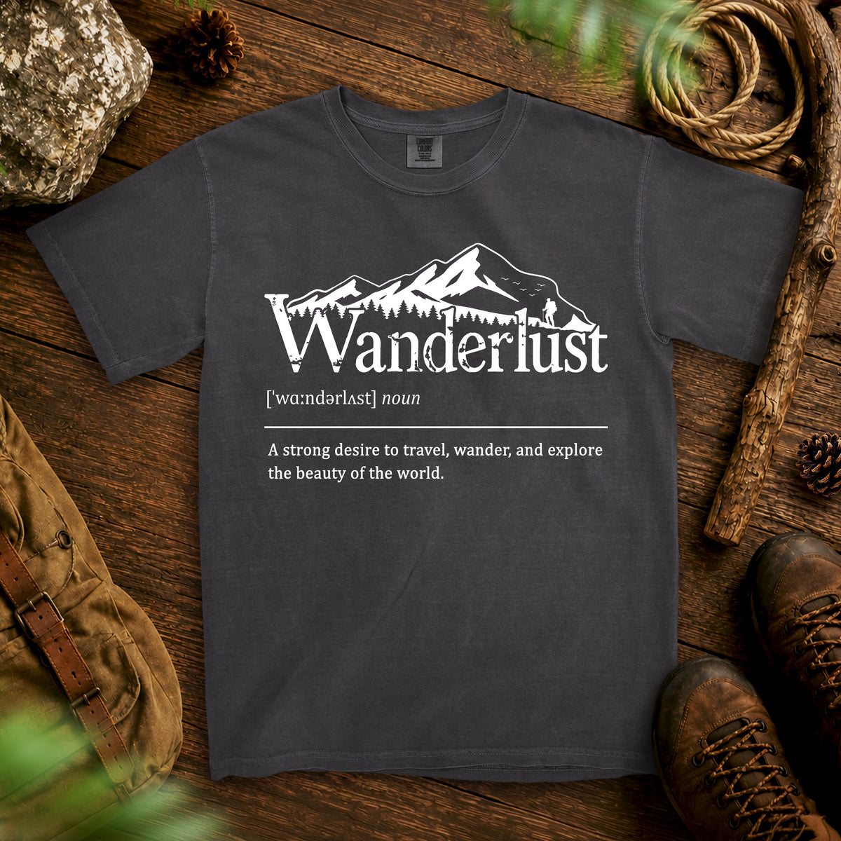 Wanderlust T-shirt — Graphite