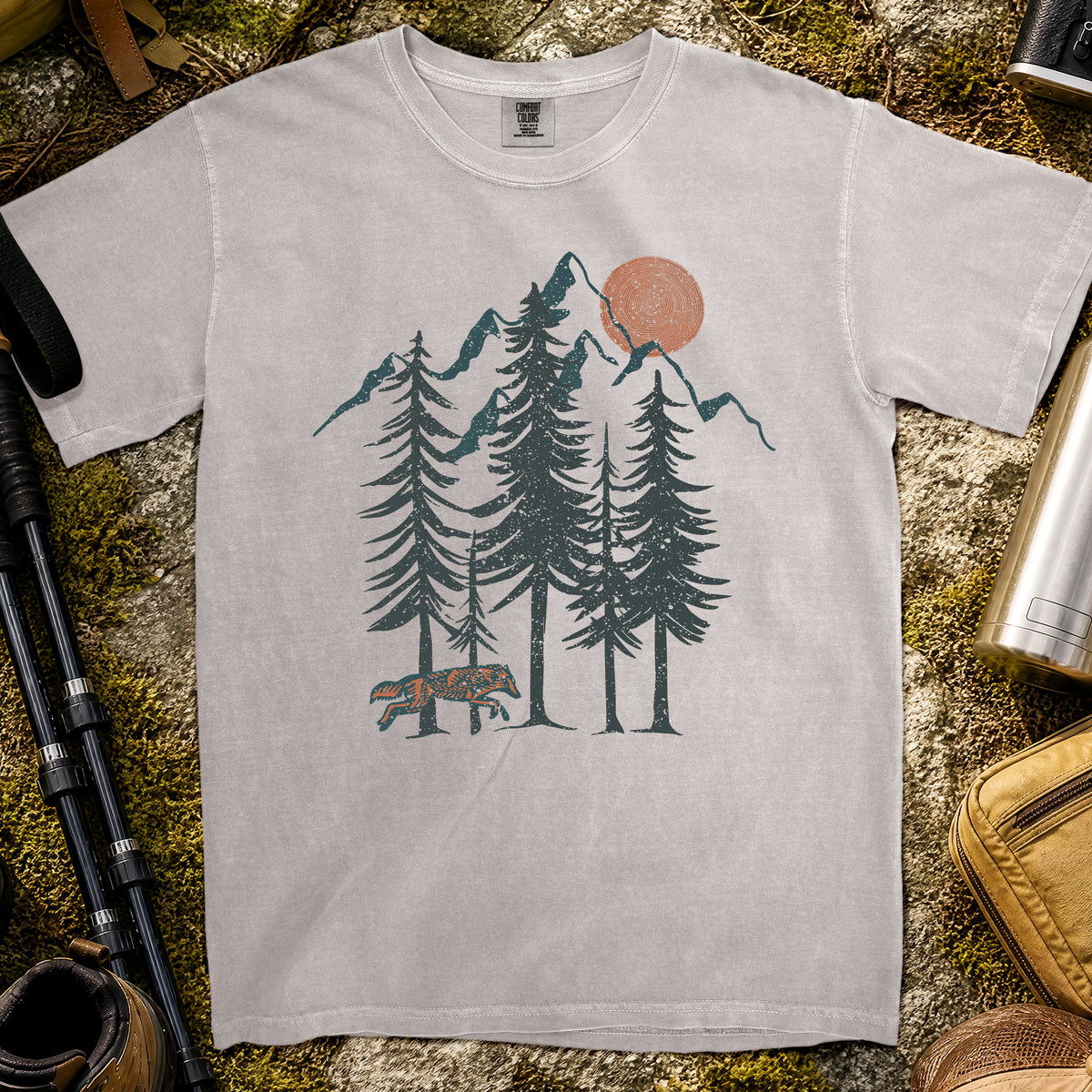 Midnight Mountain T-Shirt — Grey