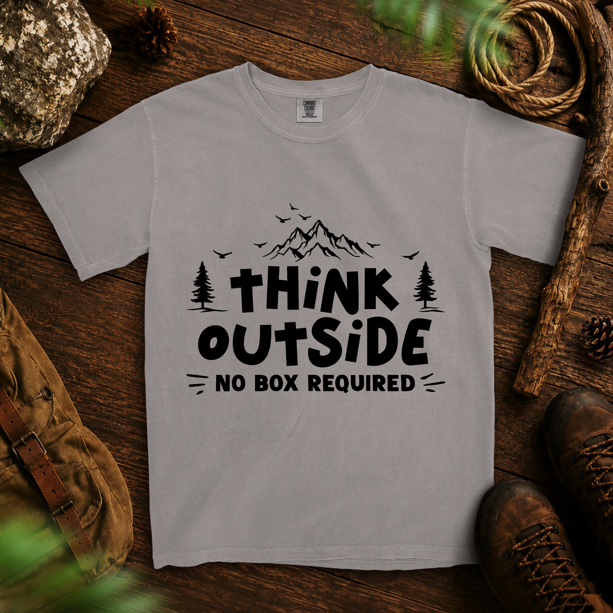 Think Outside T-shirt — Grey