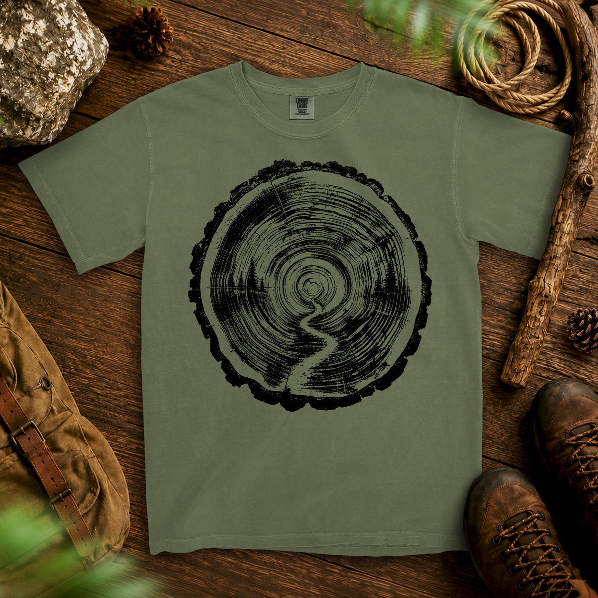 Tree Ring T-Shirt — Hemp