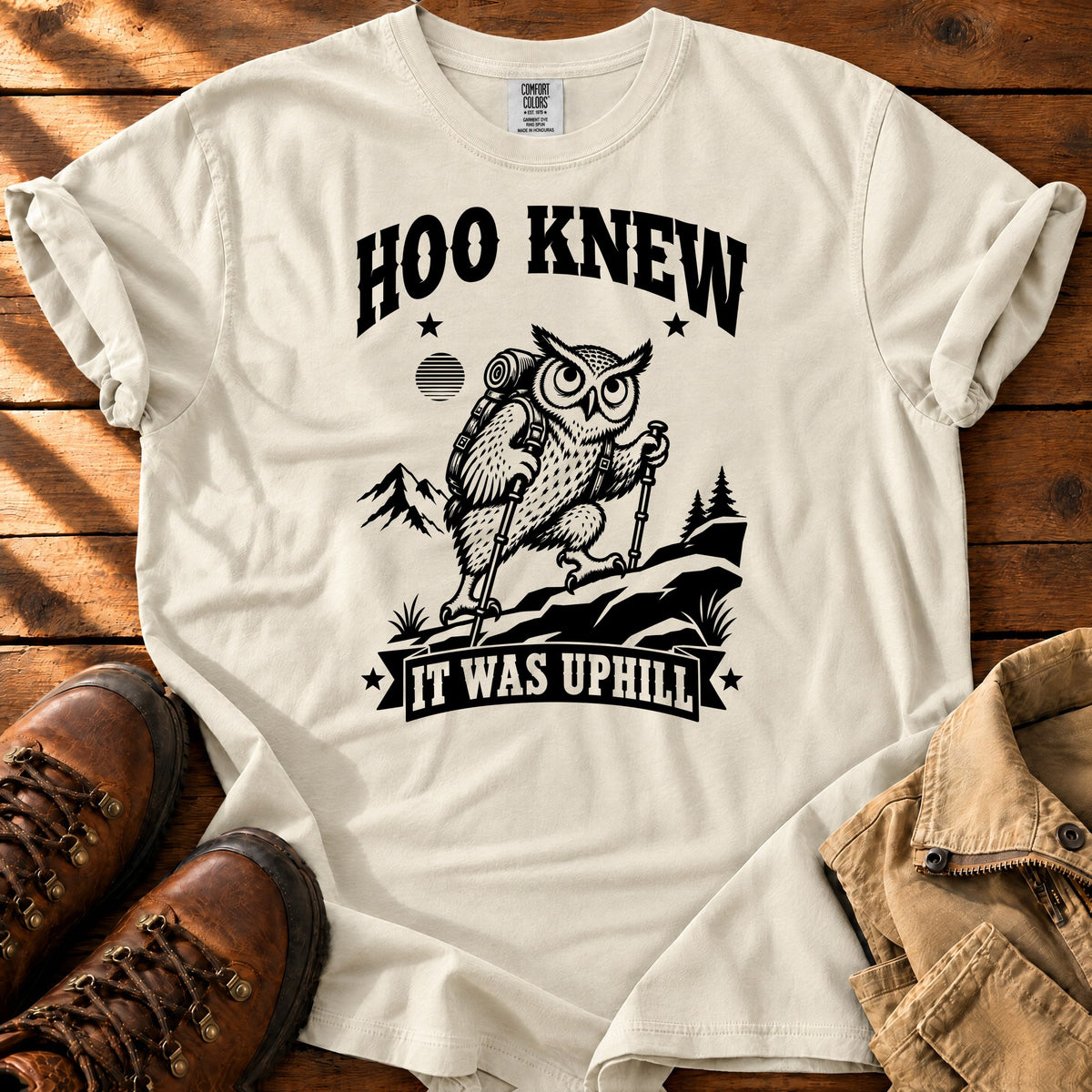 Hoo Knew T-shirt — Ivory / L