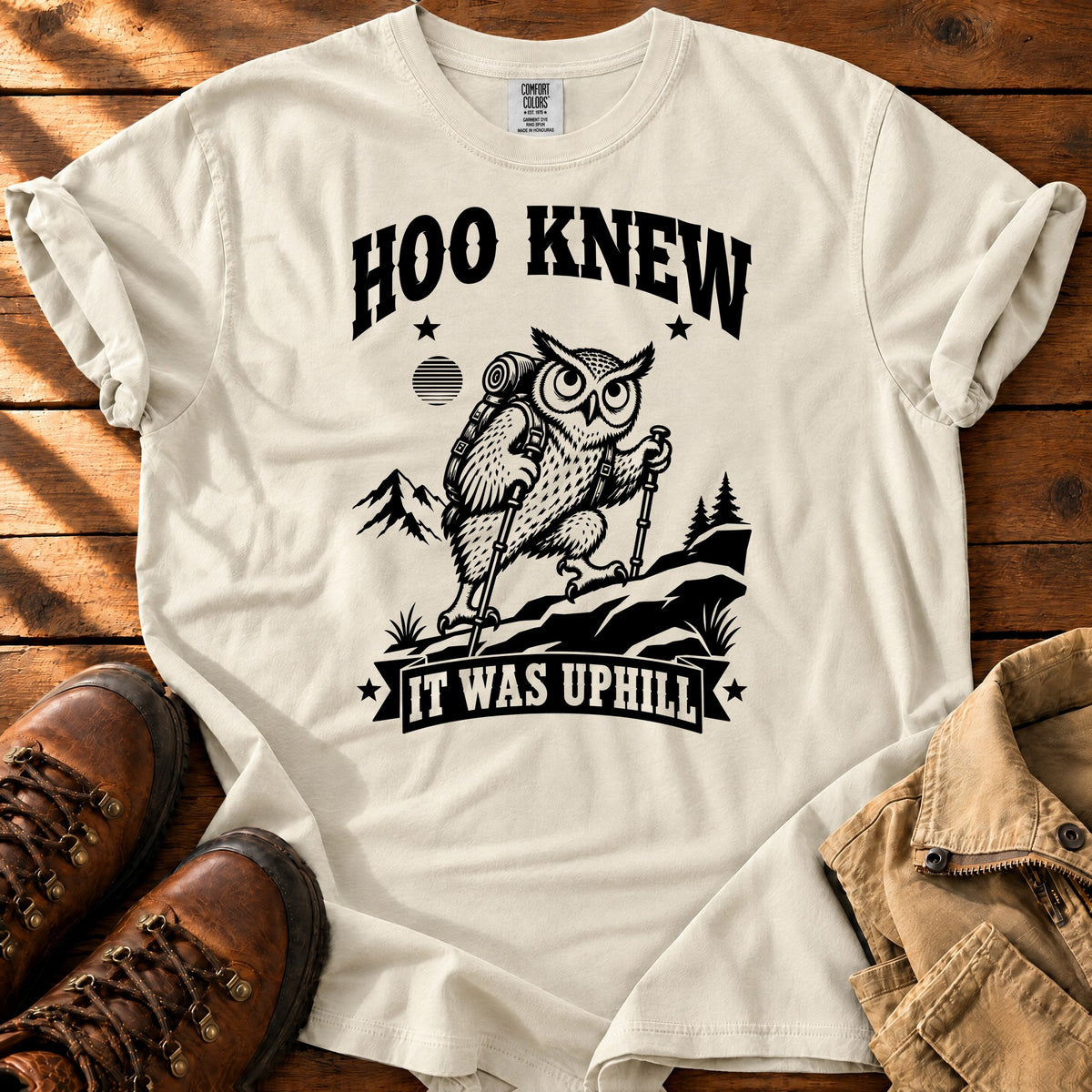 Hoo Knew T-shirt — Ivory / M