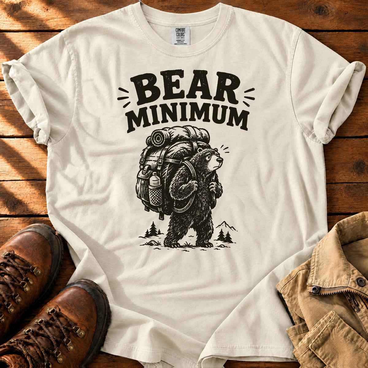 Bear Minimum T-shirt — Ivory / S