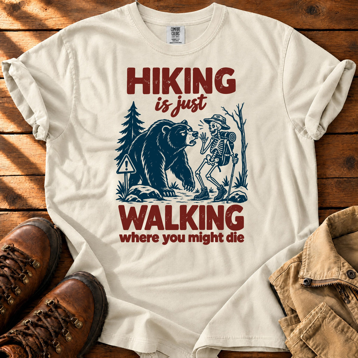 Risky Walk T-Shirt — Ivory / S
