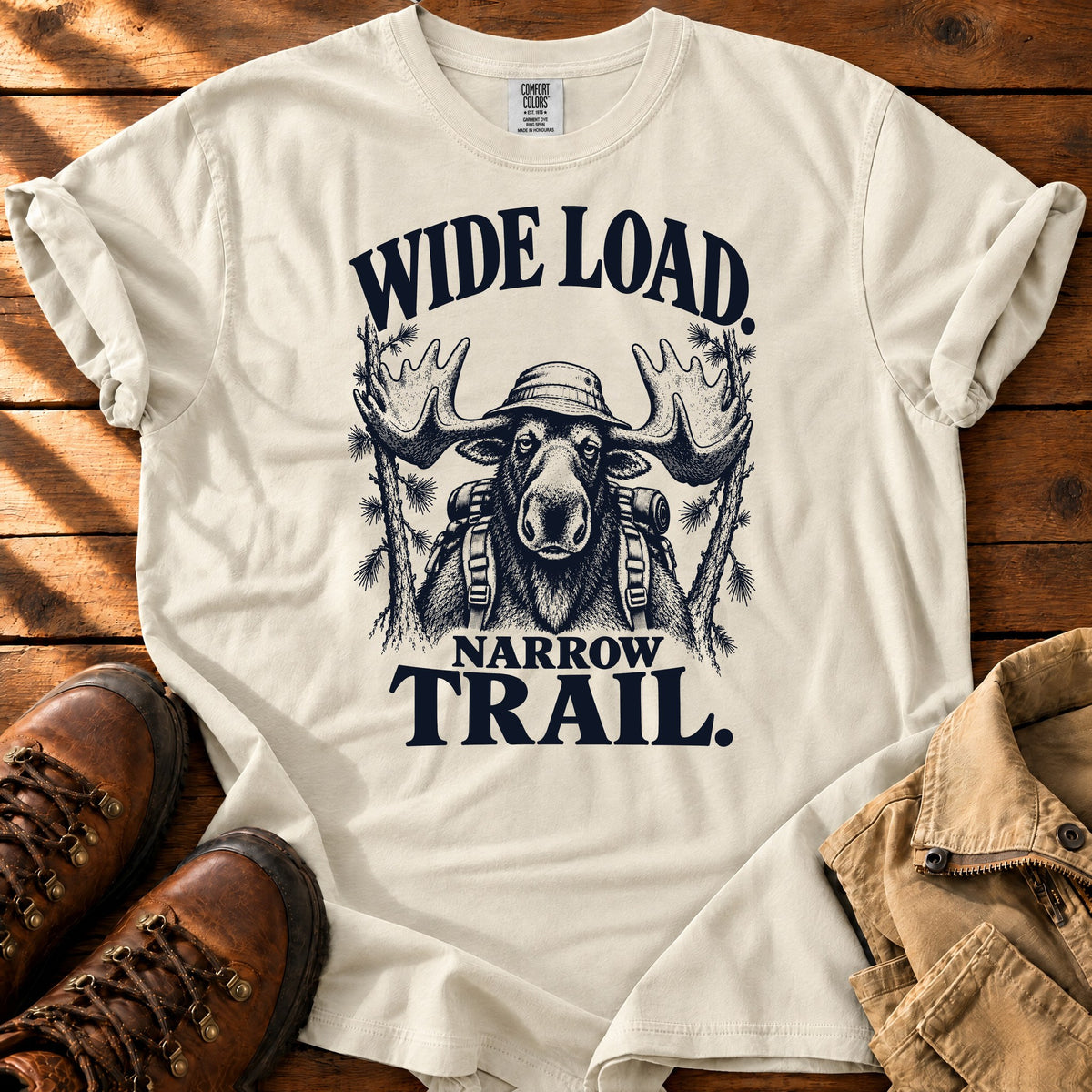 Wide Load Moose T-shirt — Ivory / S