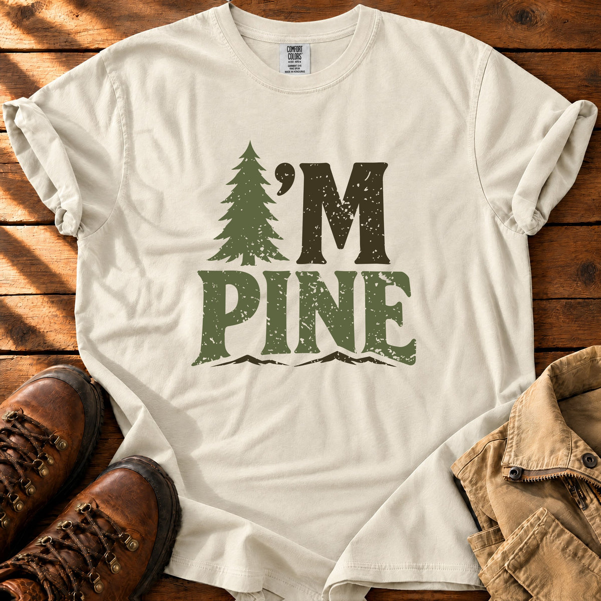 I'm Pine T-shirt — Ivory / S