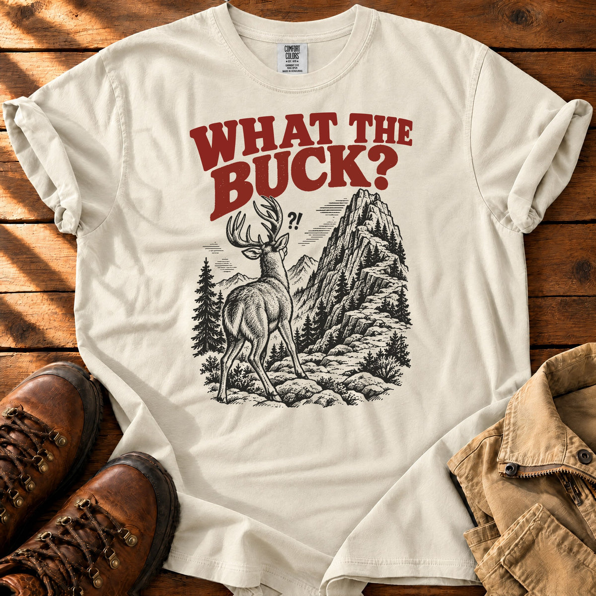 What The Buck T-shirt — Ivory / S