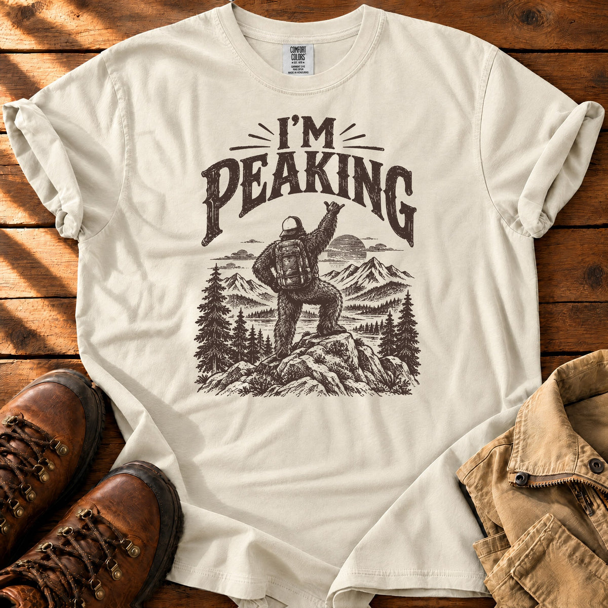 I'm Peaking T-shirt — Ivory / S