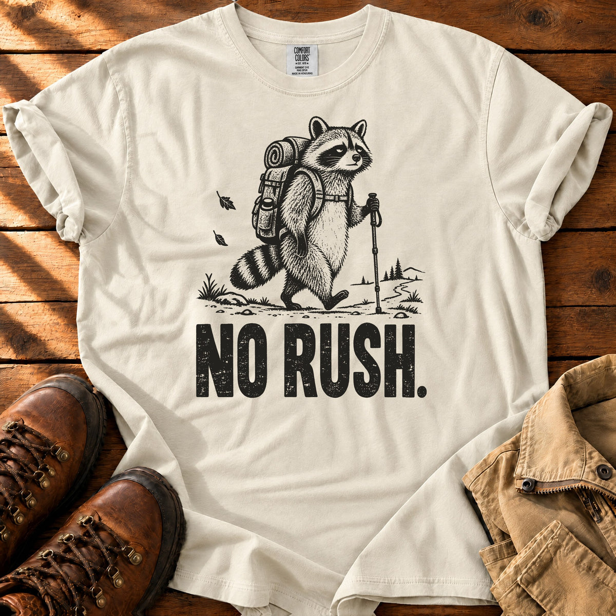 No Rush T-shirt — Ivory / S