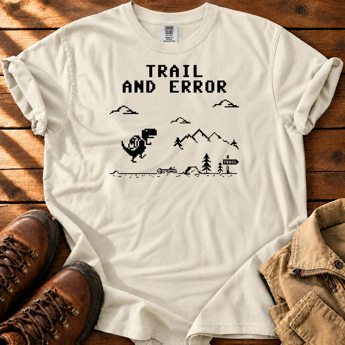 Trail And Errror T-shirt — Ivory / S