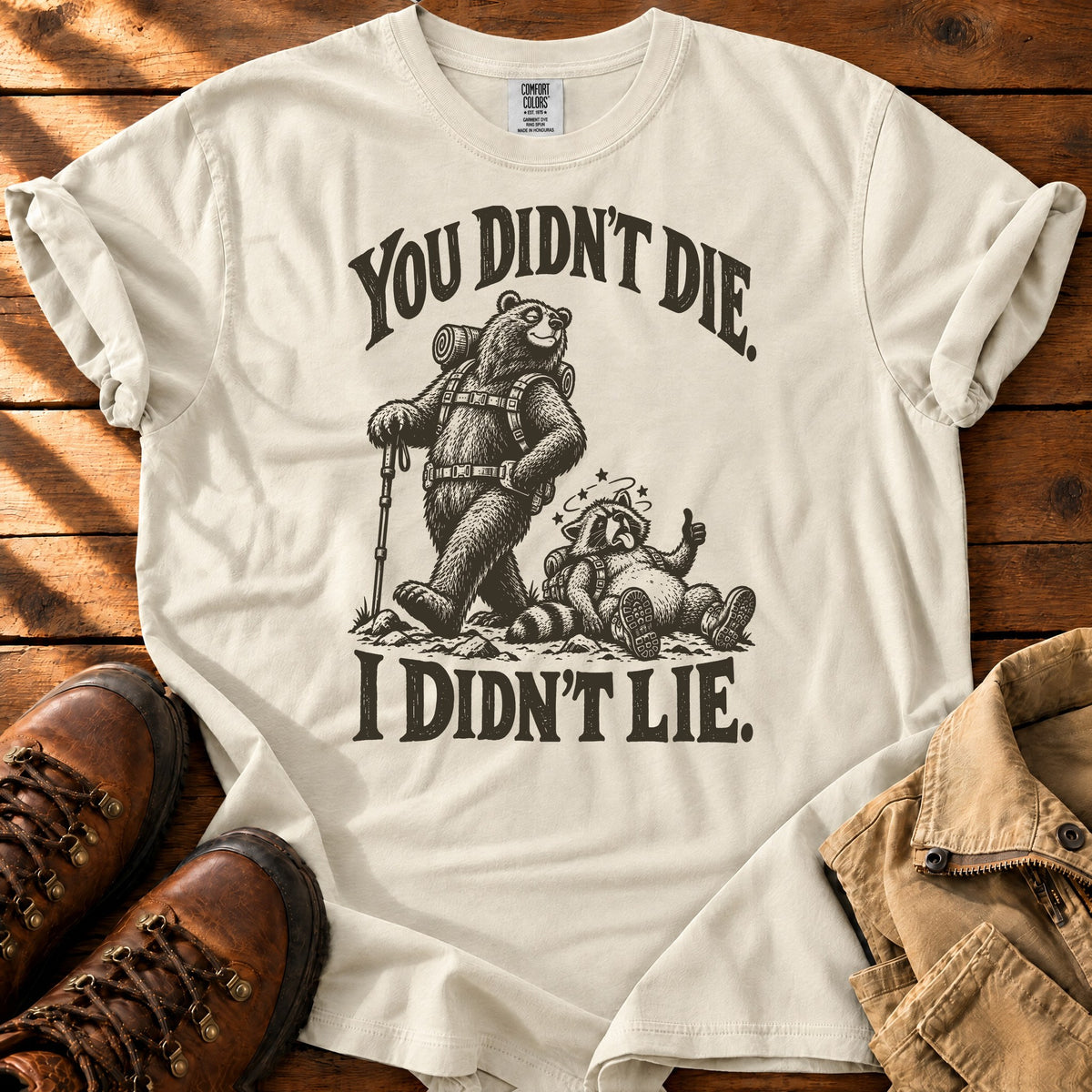 Trail Lies T-Shirt — Ivory / S