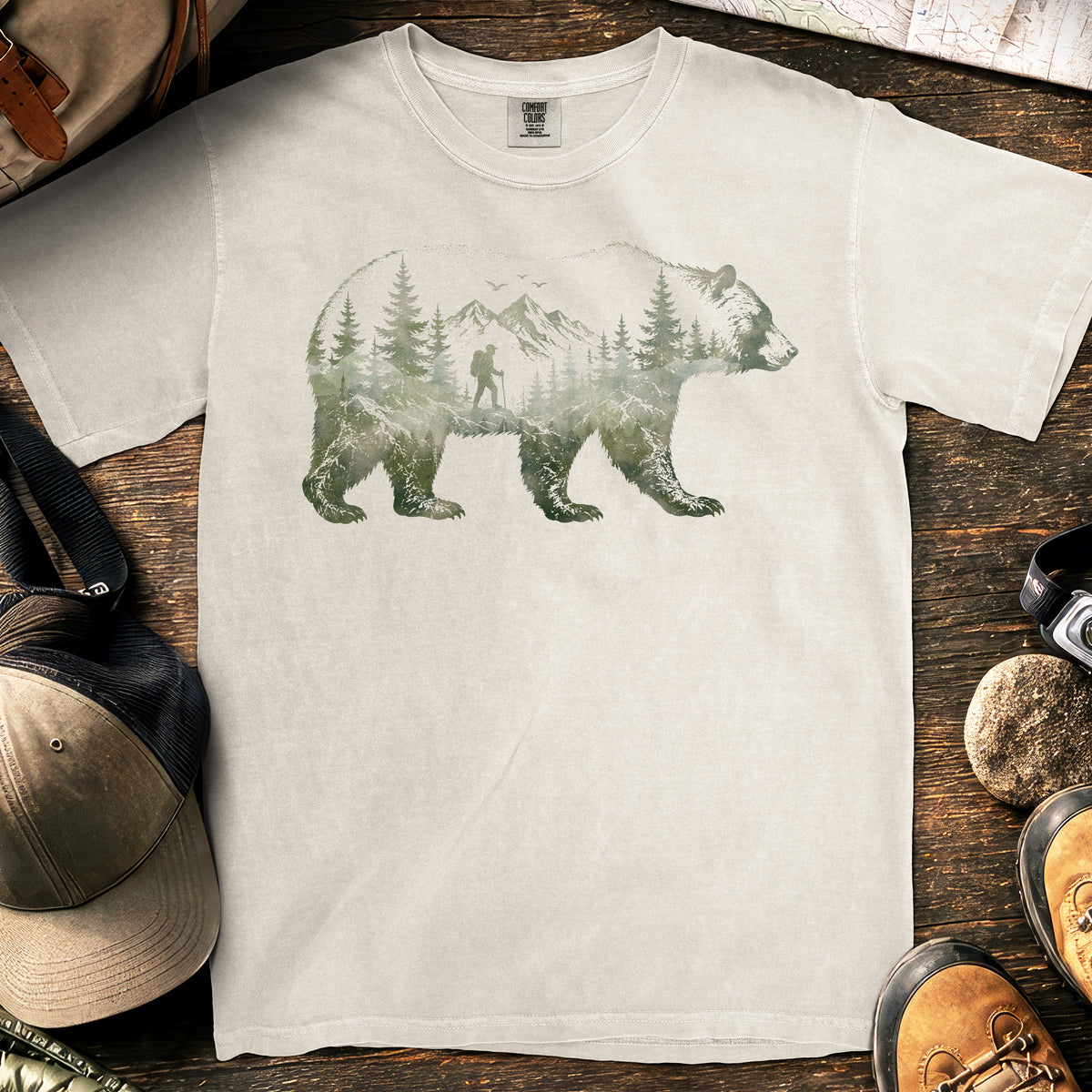 Bear Forest T-Shirt — Ivory