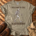 Welcome To Blister T-Shirt — Khaki / S