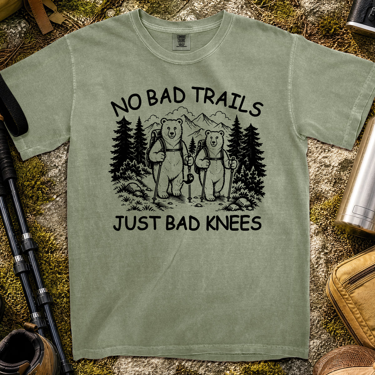 Bad Knee T-Shirt — Moss