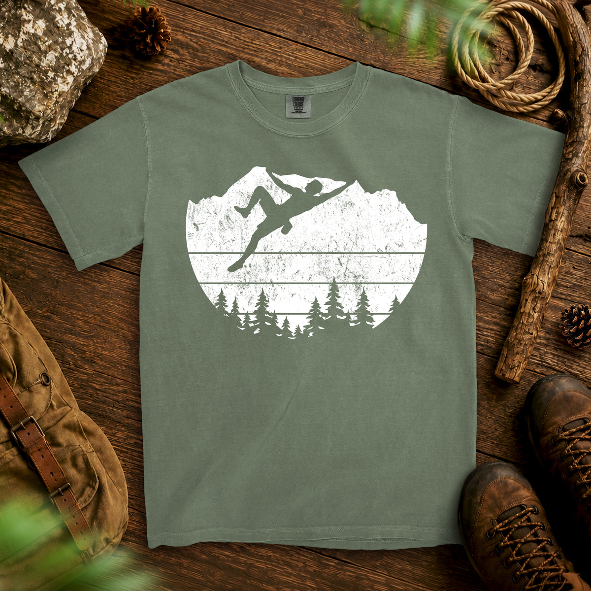 Keep Climbing T-shirt — Moss