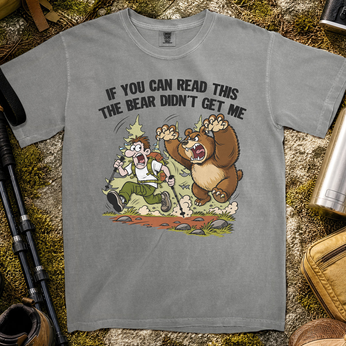 Bear Trail Panic T-Shirt — Pepper