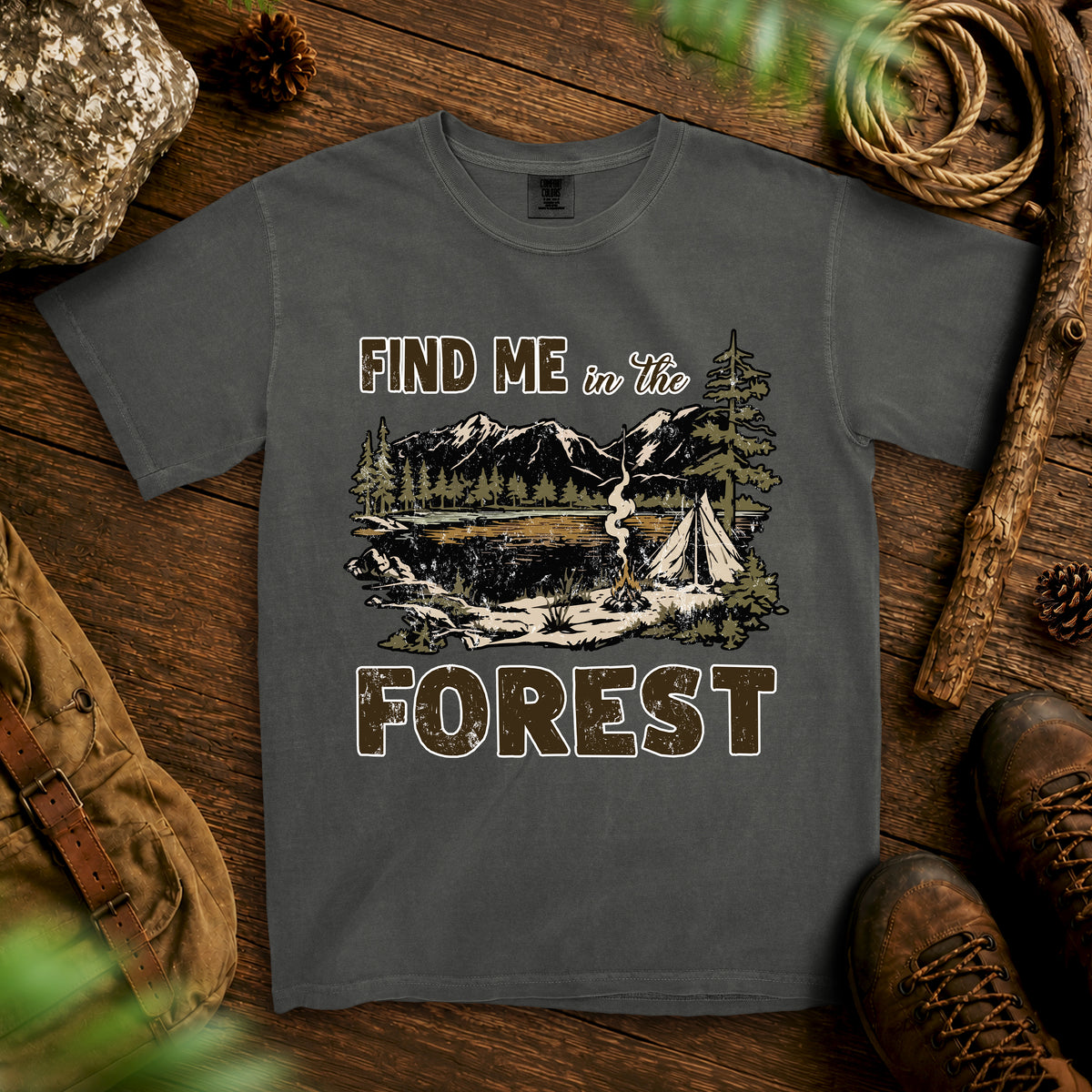 Into The Forest T-Shirt — Pepper