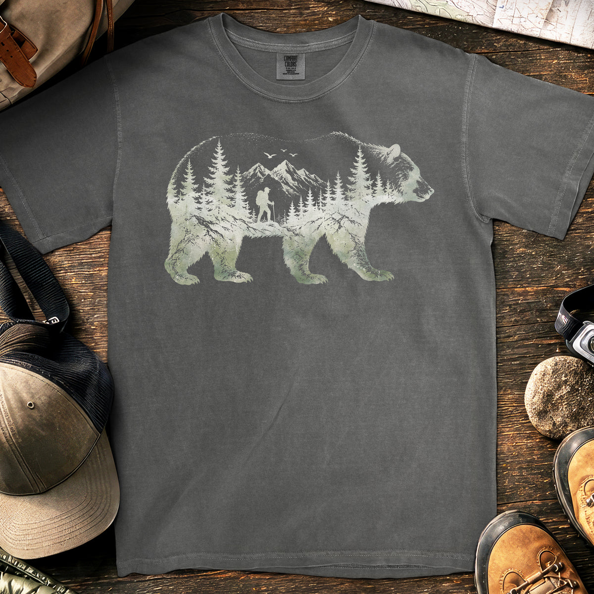 Bear Forest T-Shirt — Pepper