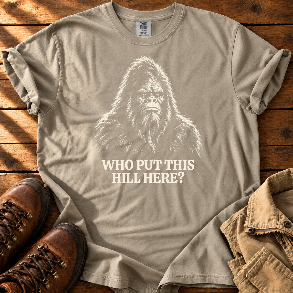 This Hill Again T-Shirt — Sandstone / S