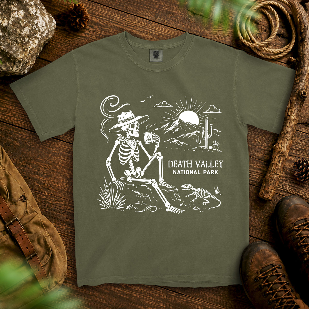 Death Valley T-shirt — Sage