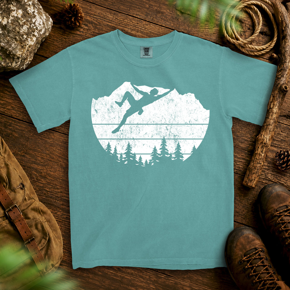 Keep Climbing T-shirt — Seafoam