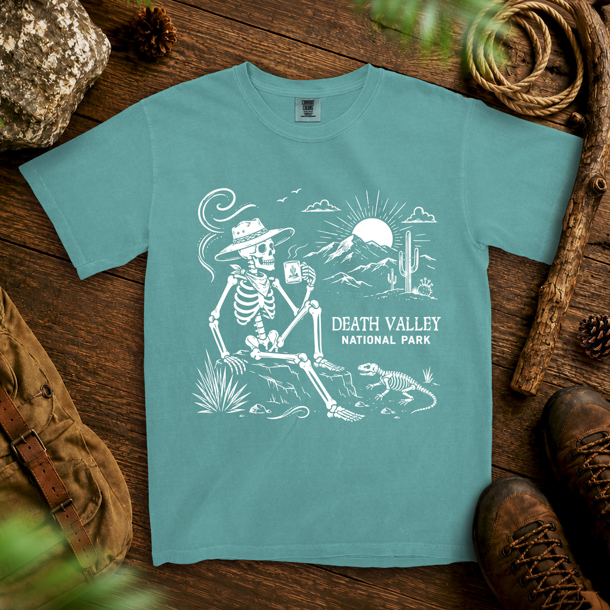 Death Valley T-shirt — Seafoam
