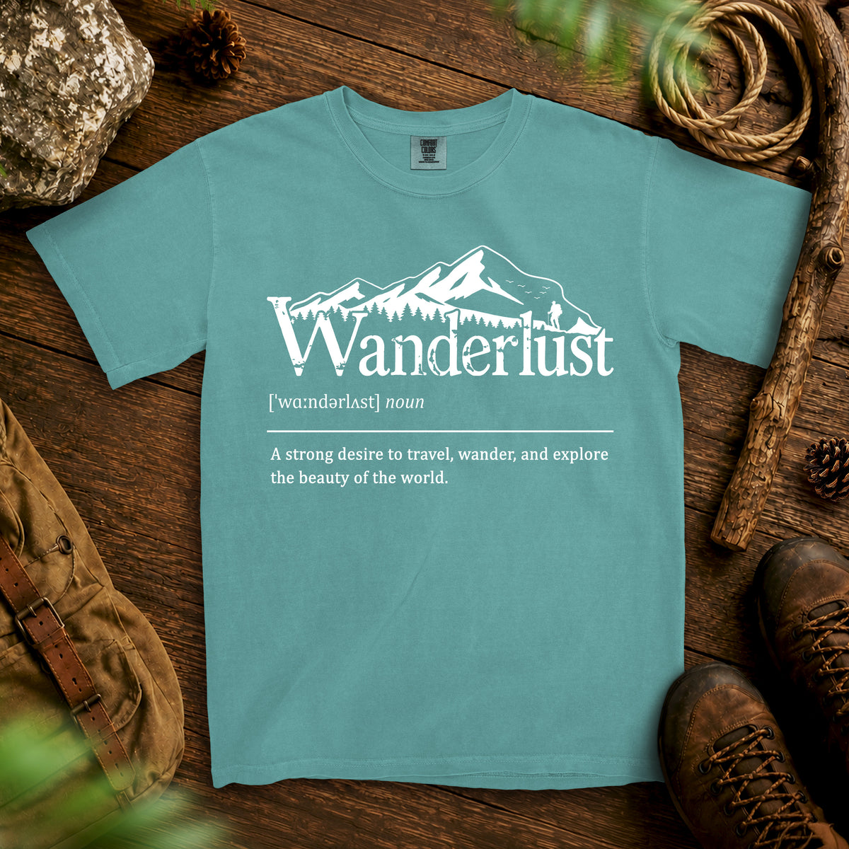 Wanderlust T-shirt — Seafoam